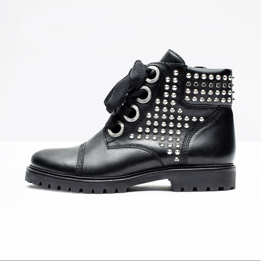 Zadig & Voltaire Studded Combat Boot
